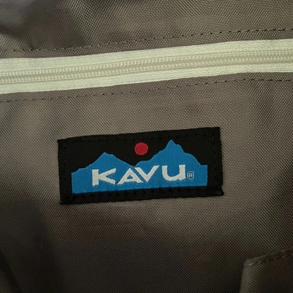 KAVU Tri-Color Crossbody Bag - Brown, Orange, and Blue - Picture 2 of 5